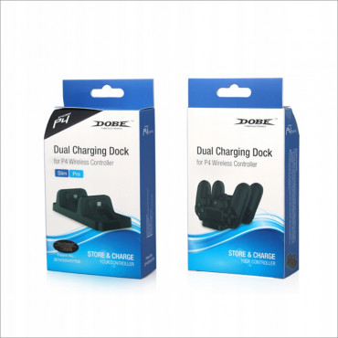 Зарядная станция PS4 Dual Charging Dock for Controllers Black TP4-002 DOBE