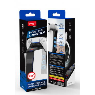 Система охлаждения PS5 Cooling Fan & Charging dock PG-P5015 iPega