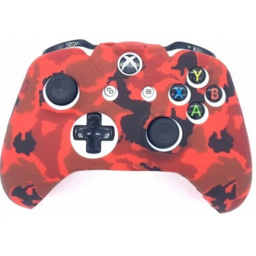 Чехол защитный XB One Silicon Case for Controller Camouflage Red